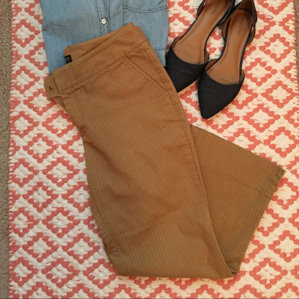🌷Dockers Pinstriped Cropped Pants Sz 8